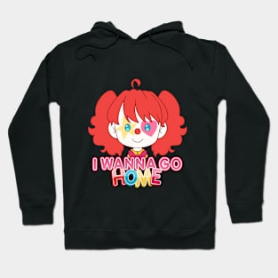 I wanna go home happy clown girl Hoodie